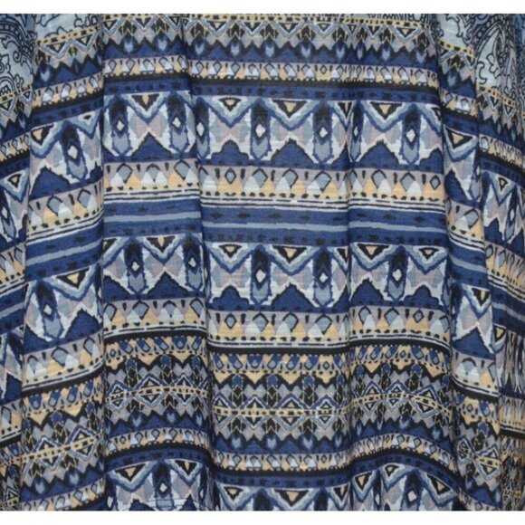 Catherines Womens Blue Embroidered Beaded Blouse Tunic Top Plus Size 1X 18 20W - Picture 6 of 13